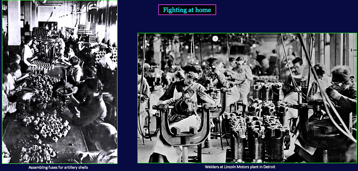 Women in war factories, 1918